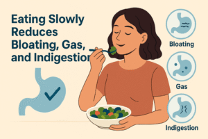Eating Slowly Reduces Bloating, Gas, and Indigestion